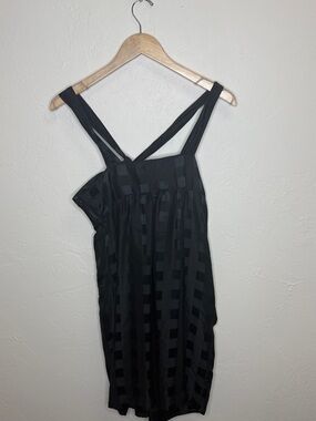 Marc By Marc Jacobs Black Check-Pattern Mini Dress